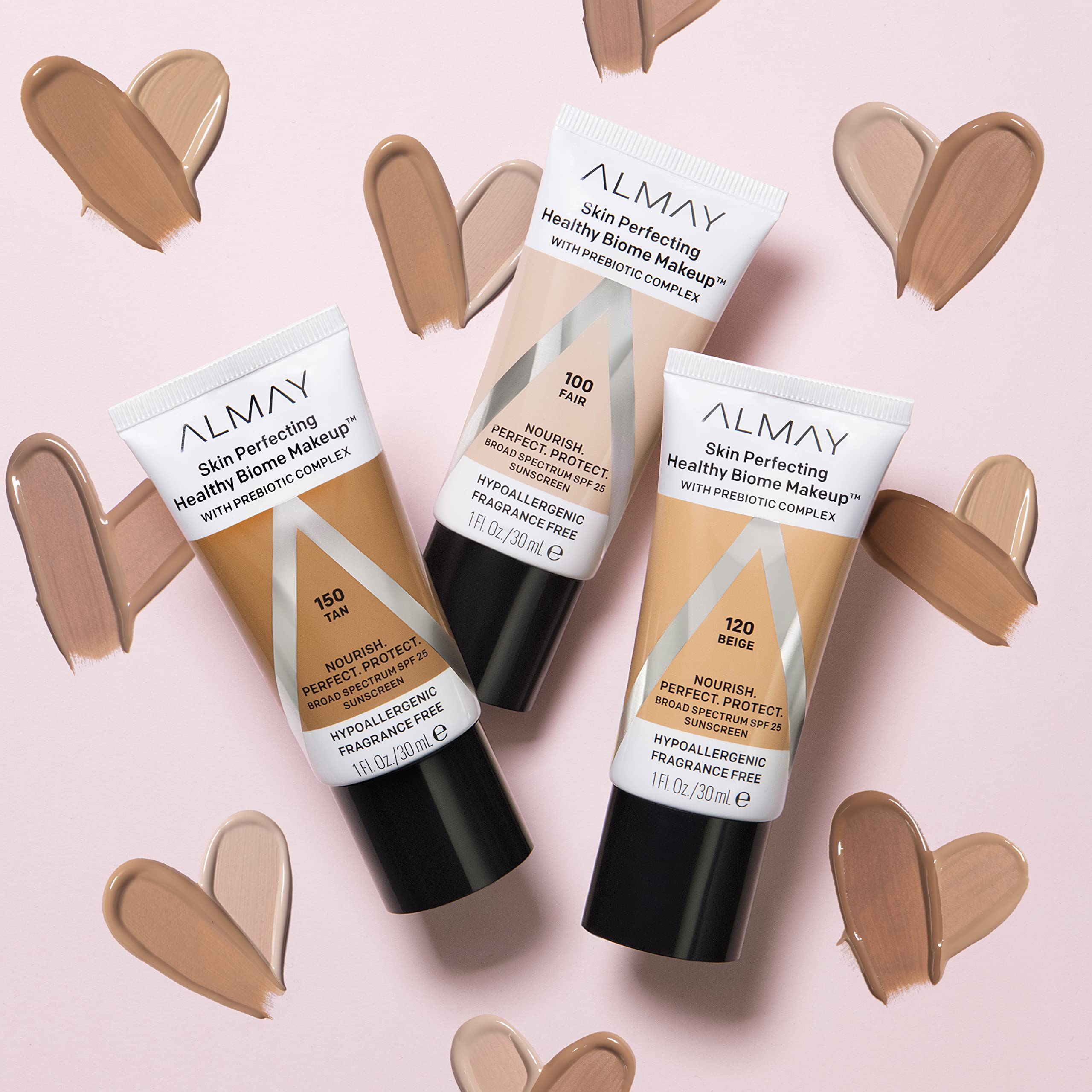 Almay Skin Perfecting Healthy Biome Foundation hypoallergenic formula for sensitive skin