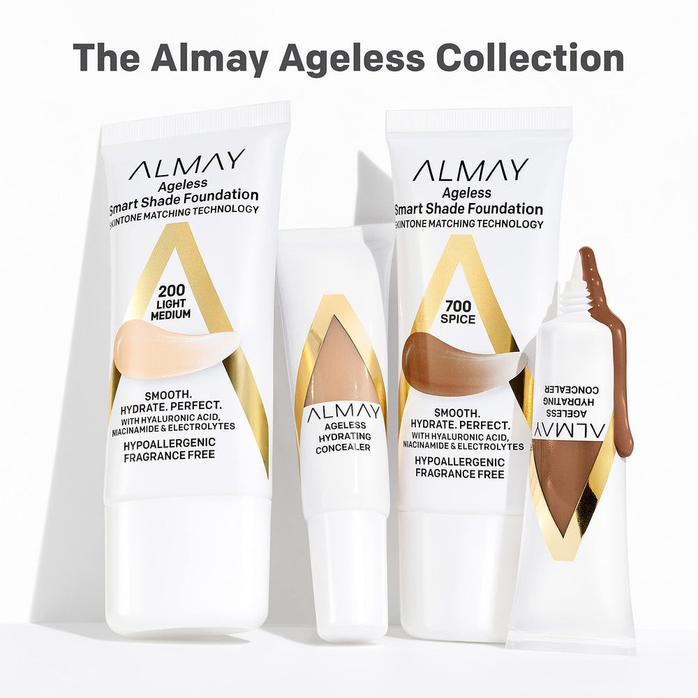 Shade adapts to your skin tone as you blend with Almay Smart Shade Foundation.