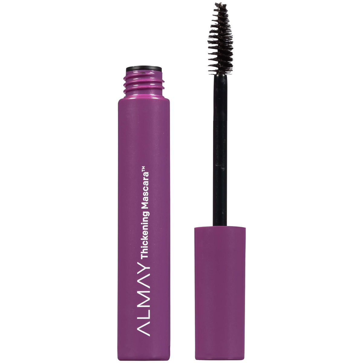 Almay Thickening Mascara Black Brown bottle shows rich color and clean packaging.