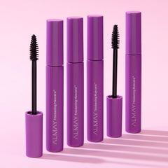 Almay mascara conditioning with Aloe and Vitamin B5 supports lash care.
