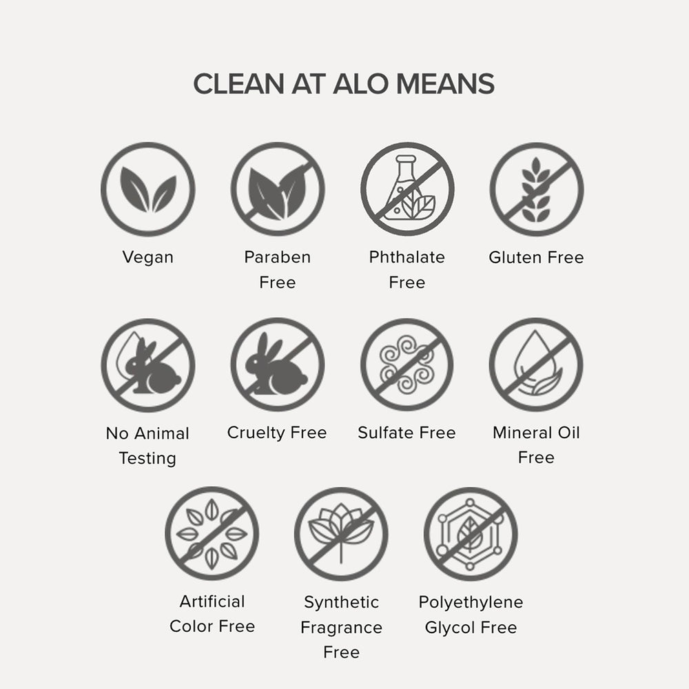 Sustainable packaging for Alo Enzyme Cleanser emphasizes eco friendly care