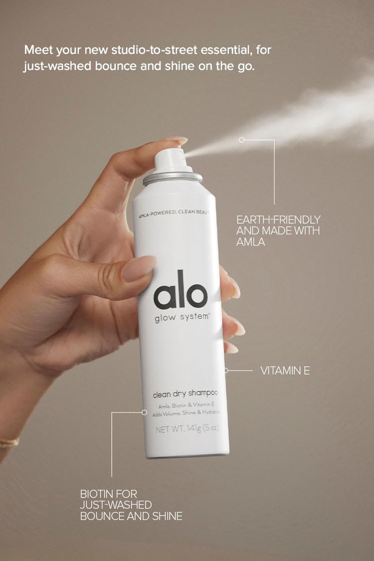 Alo Restore and Refresh dry shampoo mist disperses invisibly for quick refresh