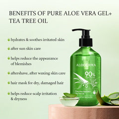 Aloderma Aloe leaf closeup highlighting fresh organic harvest for soothing hydration.