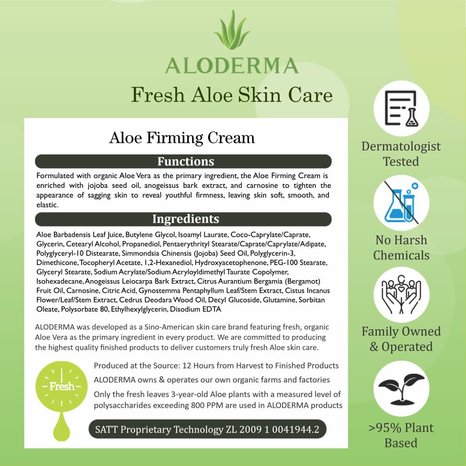 Aloderma ECOCERT organic badge signals trusted organic certification