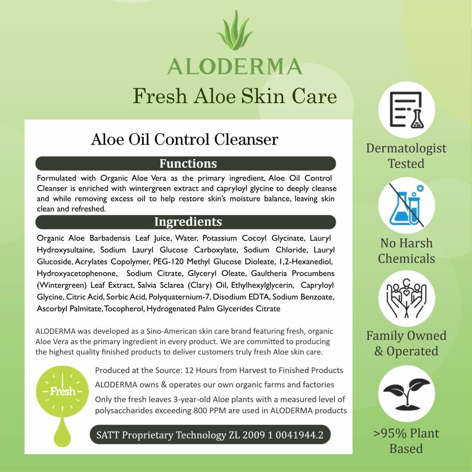 Aloderma farm-to-face process inside the on-site factory