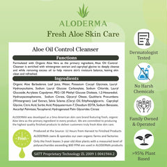 Aloderma farm-to-face process inside the on-site factory