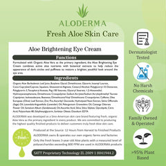 Aloderma packaging closeup emphasizes compact 25g size for travel.