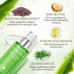 Aloderma shea butter extract closeup emphasizes nourishing texture for soft skin.