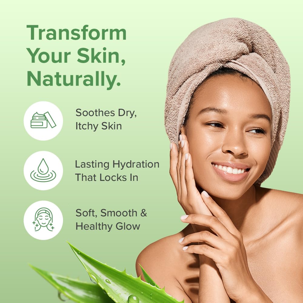 Shea butter-rich texture of Aloe Infusion cream.