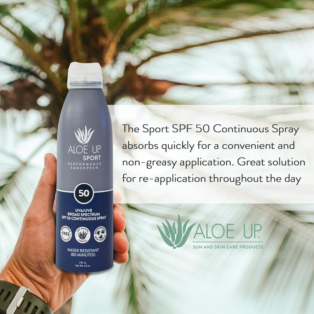 Aloe Up aloe vera gel base highlighting soothing hydration after sun exposure.