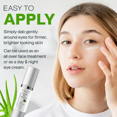 AloeMoist Peptide Eye Cream front packaging emphasizing fragrance-free formula