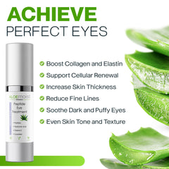 AloeMoist Peptide Eye Cream texture swirl illustrating rich hydration