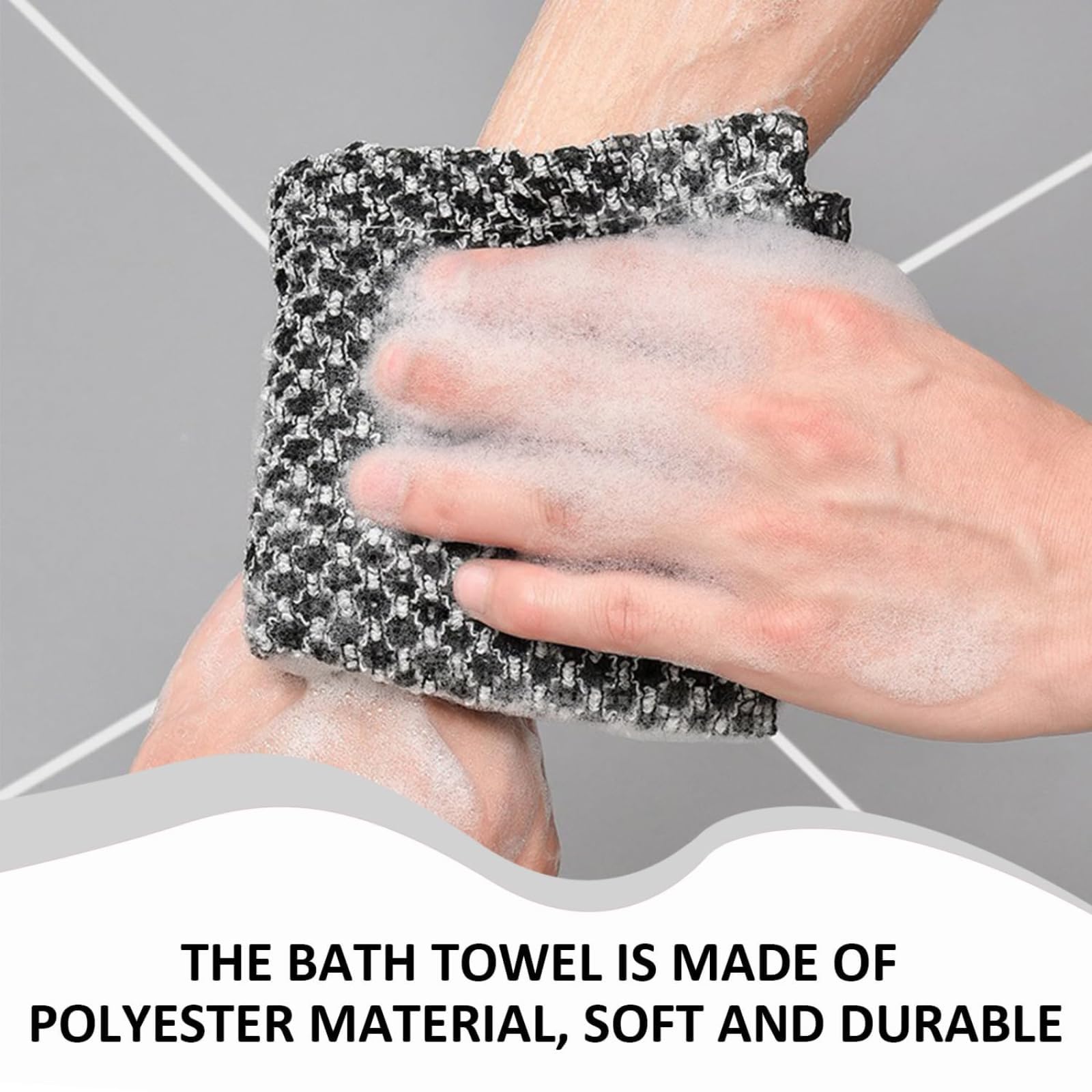 Alorin Towel quick-dry viscose-polyester blend stays hygienic between uses.