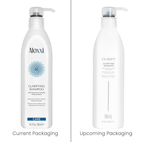 ALOXXI Clarifying Shampoo lather on hair demonstrates thorough cleansing without stripping moisture.