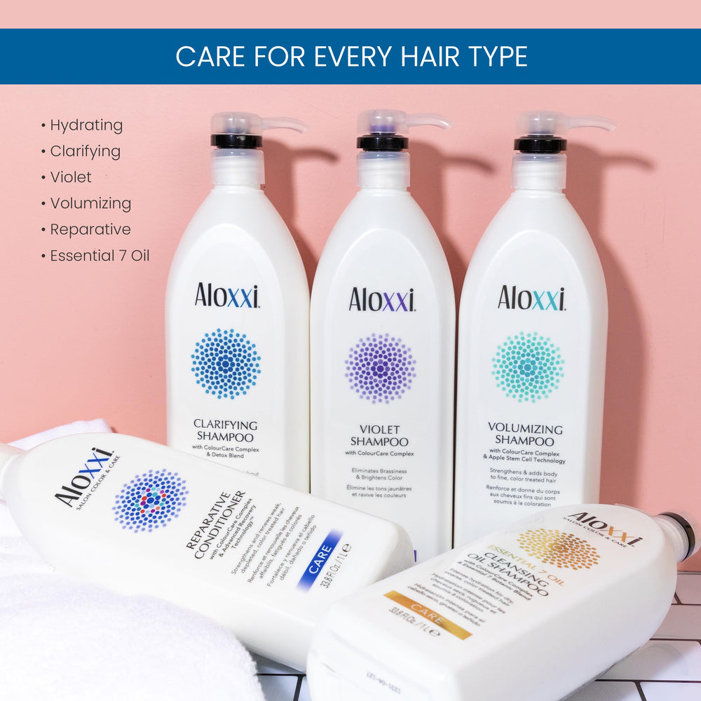 ALOXXI Clarifying Shampoo sulfate-free formula provides gentle cleansing for daily use.