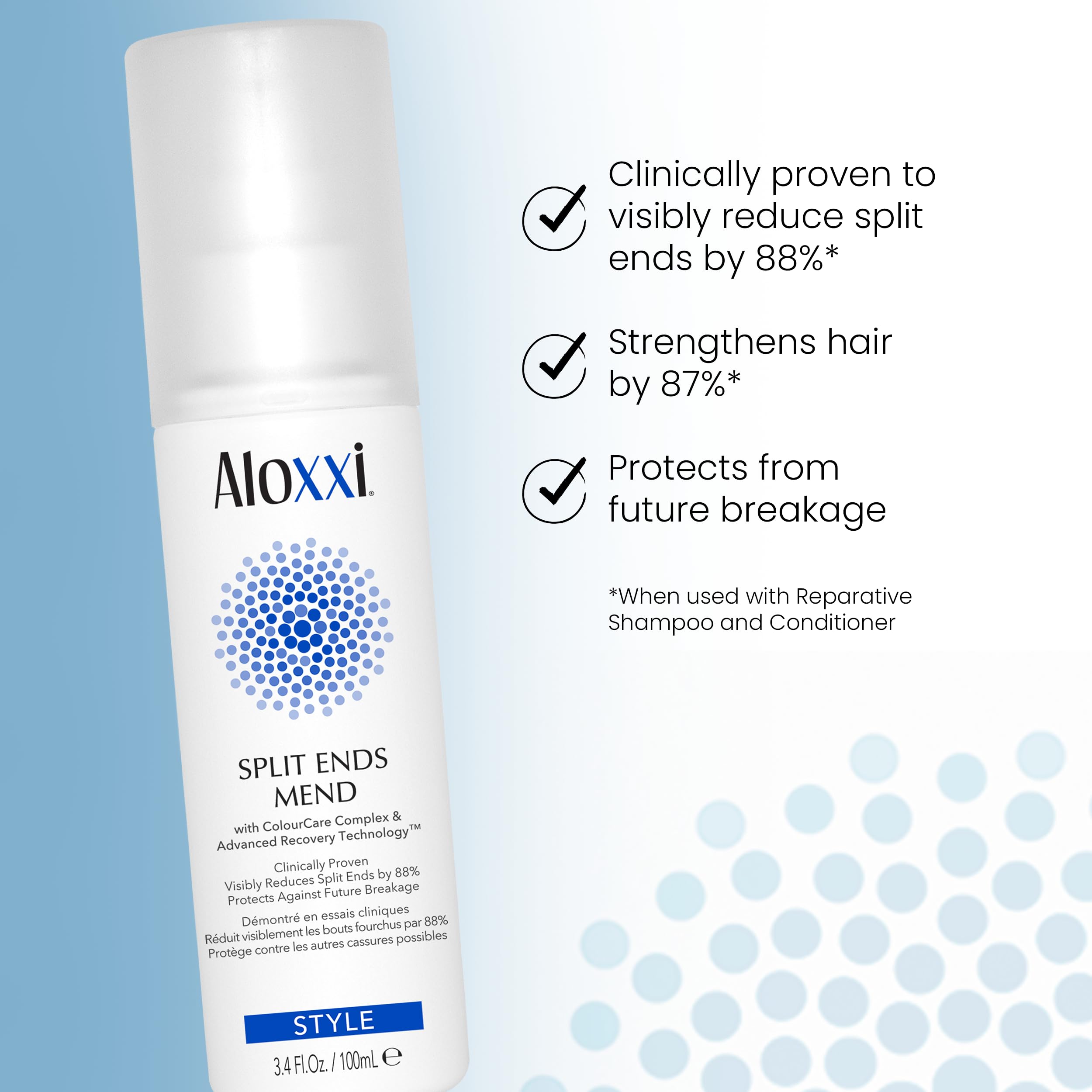 ALOXXI ColourCare Complex packaging illustrates color-protection