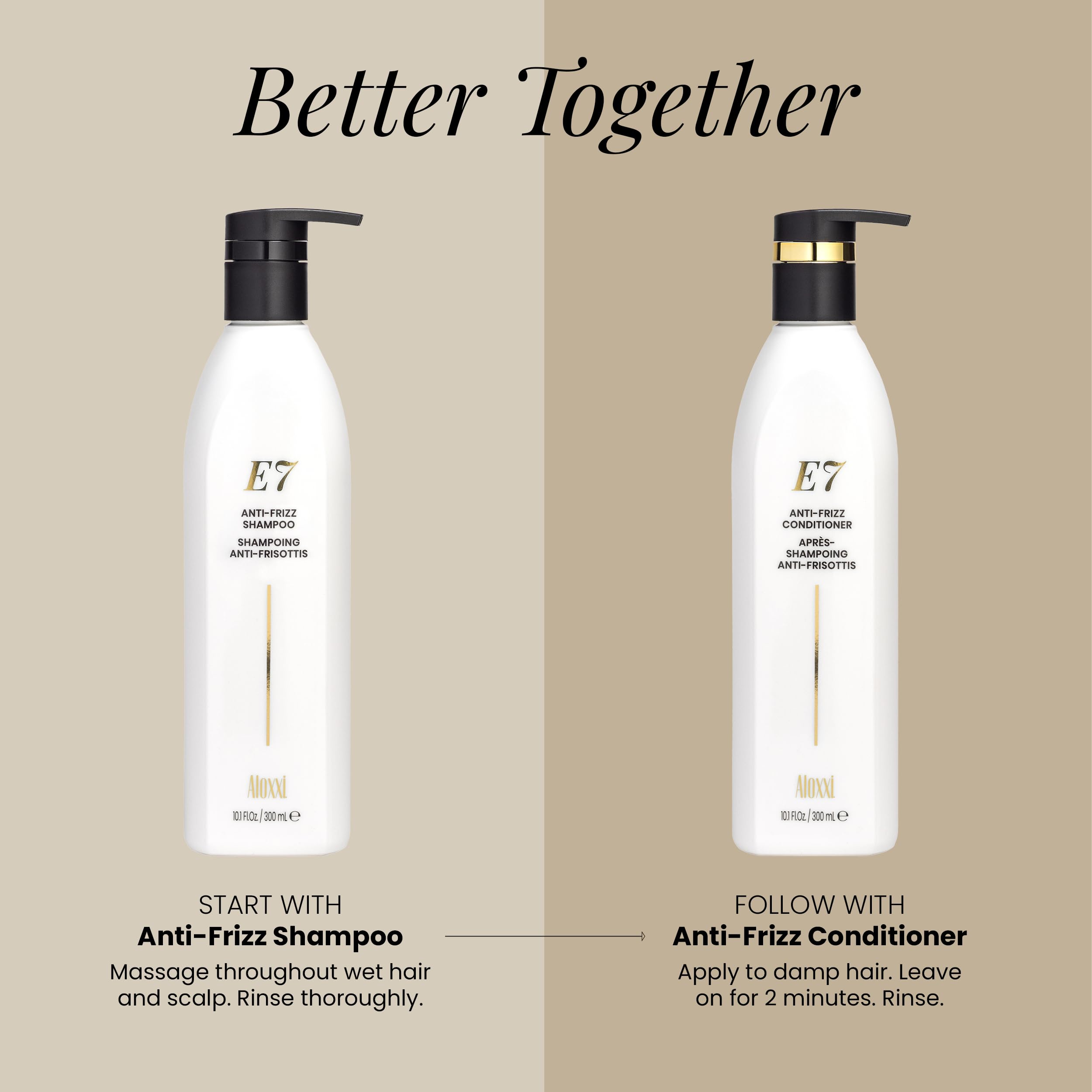 ALOXXI E7 color protection with antioxidants guards against UV and environmental stress.