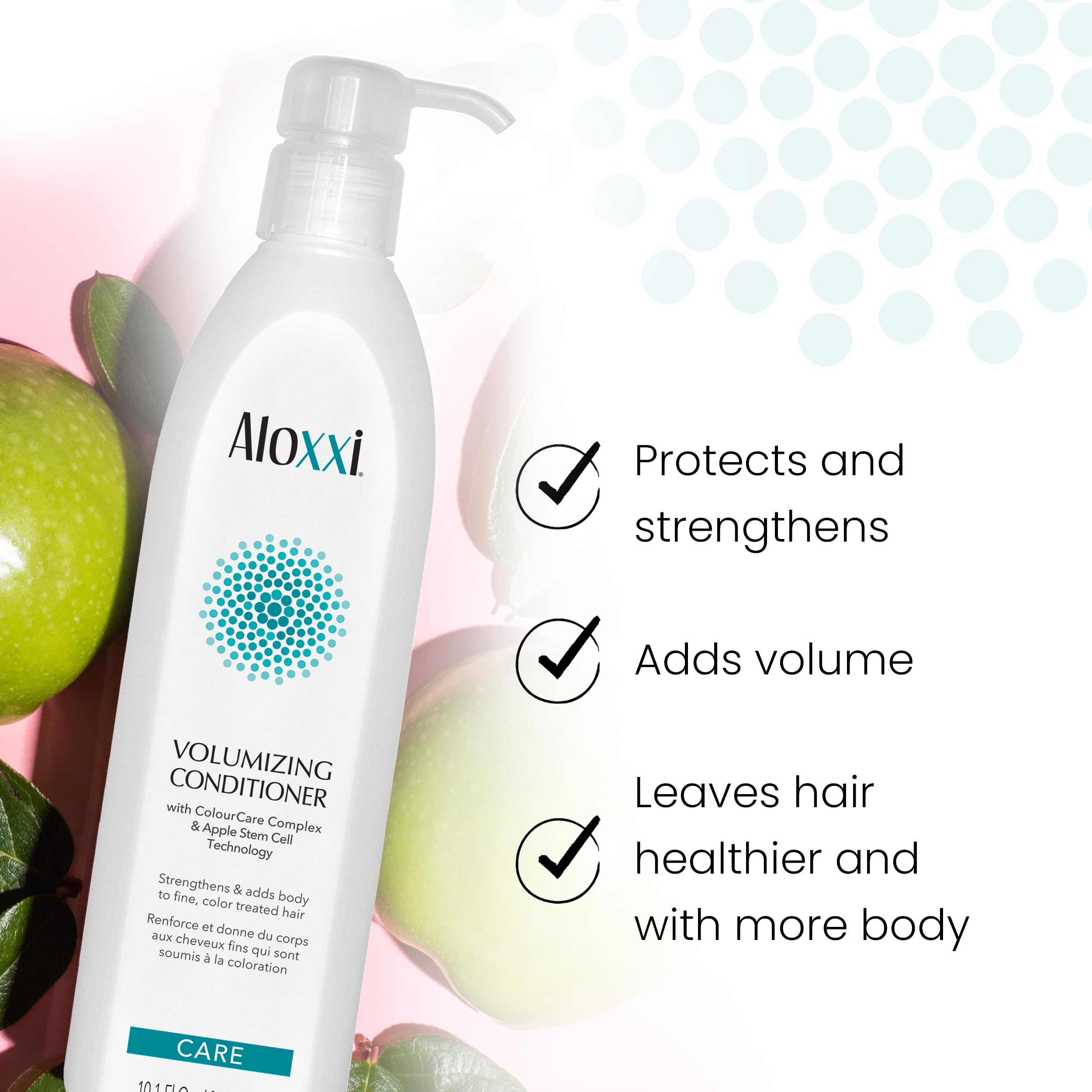 ALOXXI Hair application detail illustrating detangling and hydration