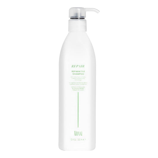 ALOXXI Reparative Shampoo bottle front highlights color protection for vibrant hair