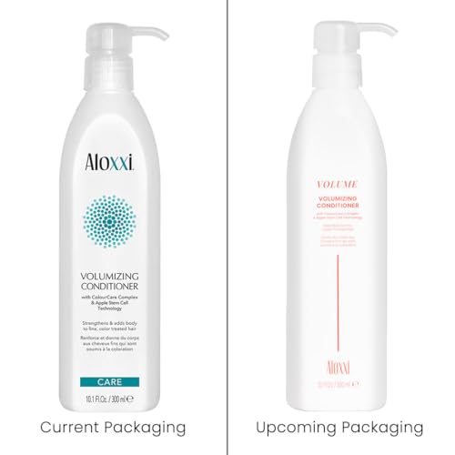 ALOXXI Volumizing Conditioner pump displaying easy, mess-free application