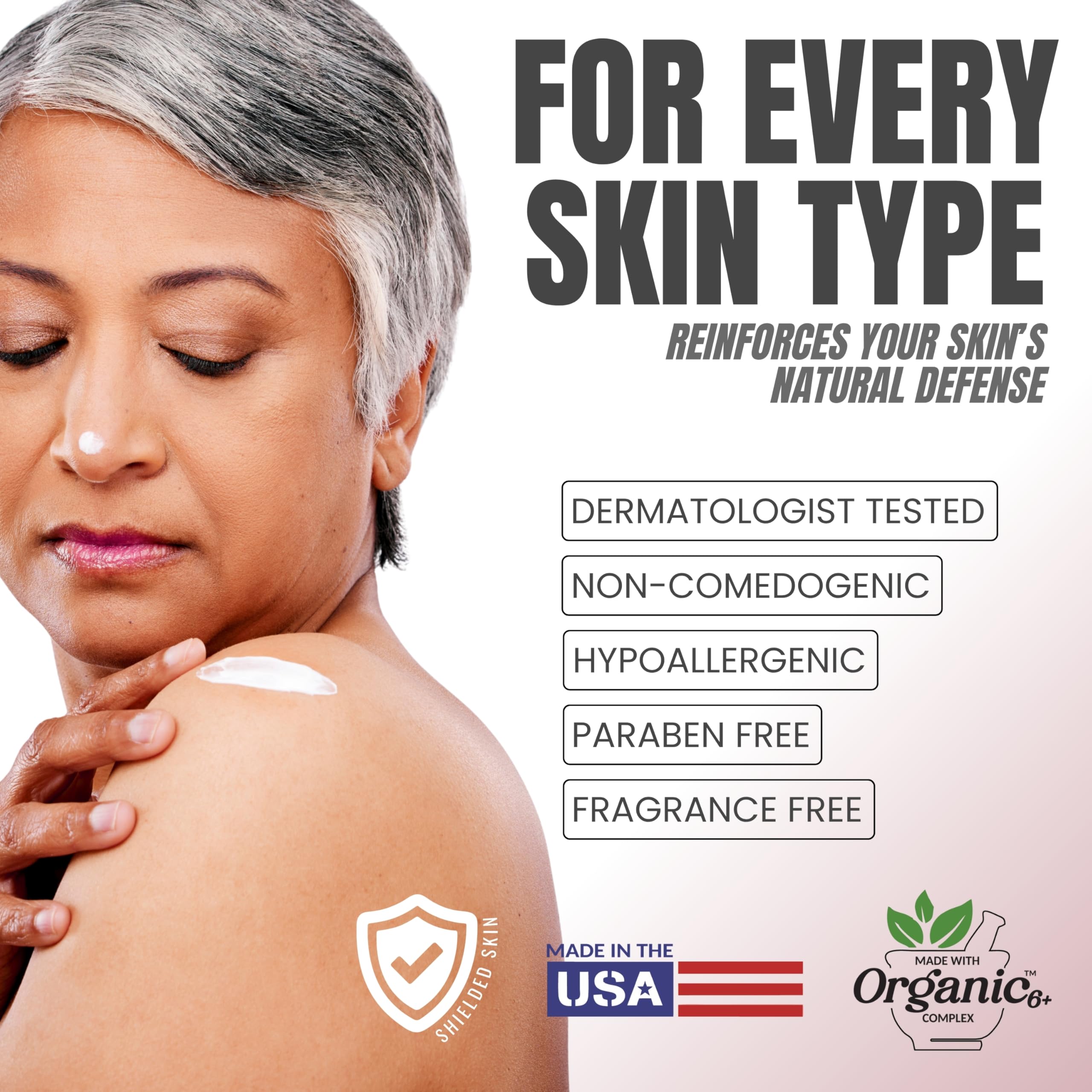 Alozera lightweight non-greasy formula absorbed quickly into skin.