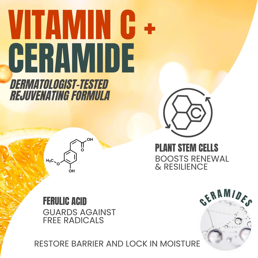 Alozera ingredients label highlighting ceramides and Vitamin C for barrier support.