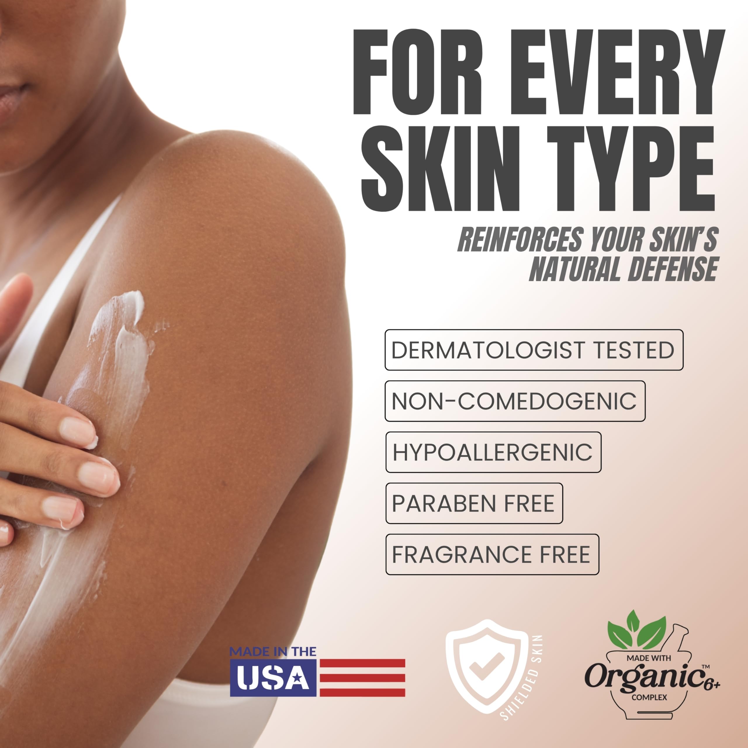 Alozera Vitamin C Body Lotion fragrance-free label highlights allergy-friendly formula.