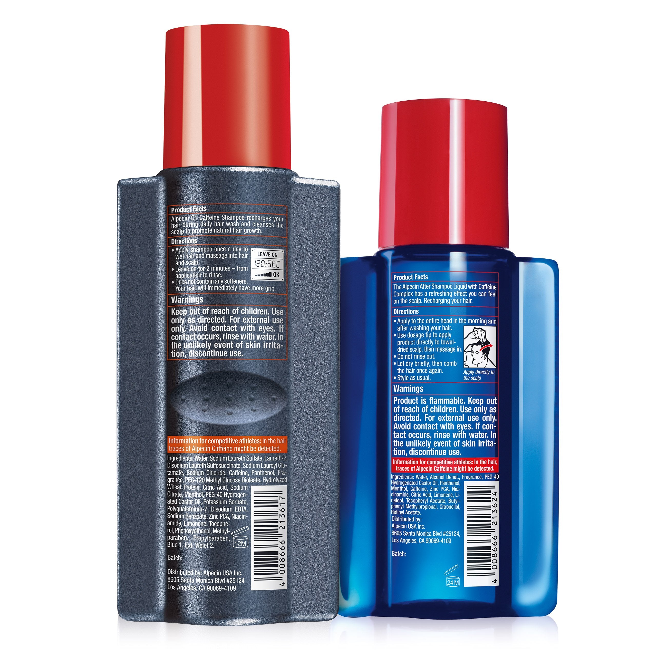 Alpecin bundle on a clean bathroom shelf ready for routine.