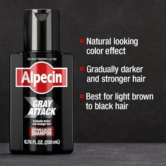 Close-up of color result on hair, natural blend for light brown to black.