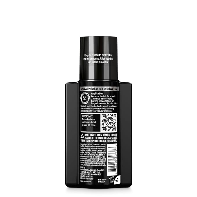 Brand emphasis: Alpecin Gray Attack for natural gray coverage.