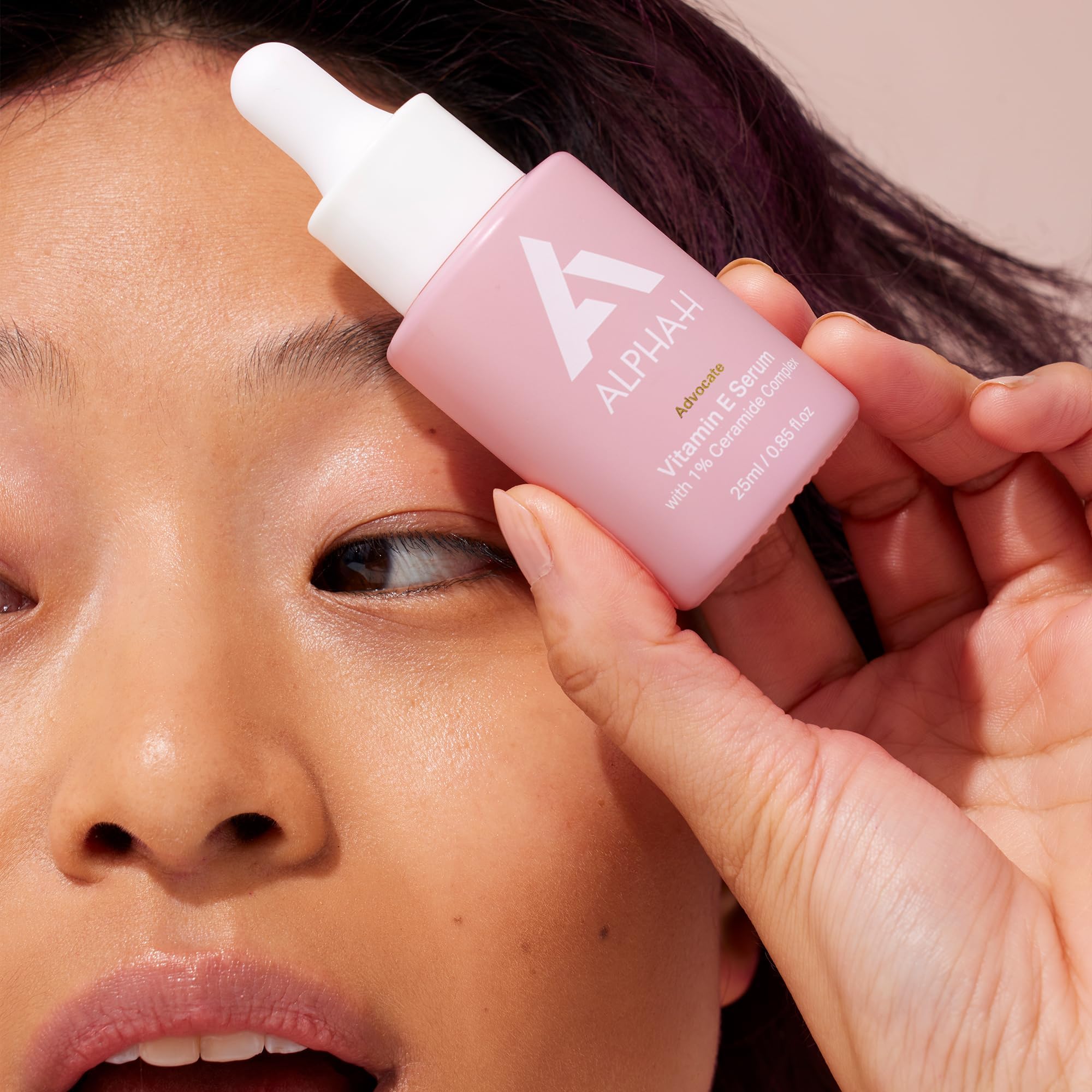 Close-up of silky texture showing lightweight, non-greasy finish