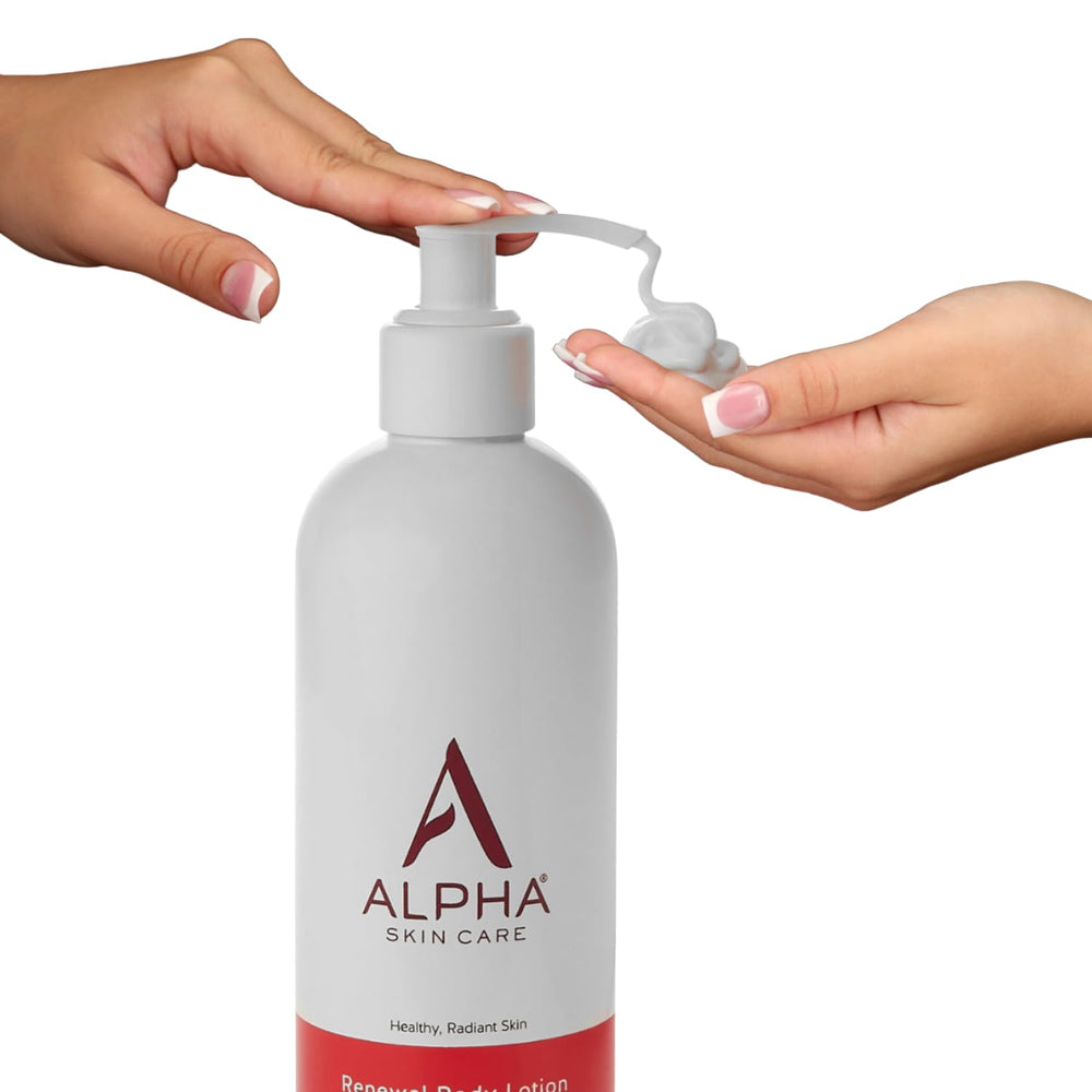 Two-pack of Alpha Skin Care Revitalizing Body Lotion for consistent daily moisture.