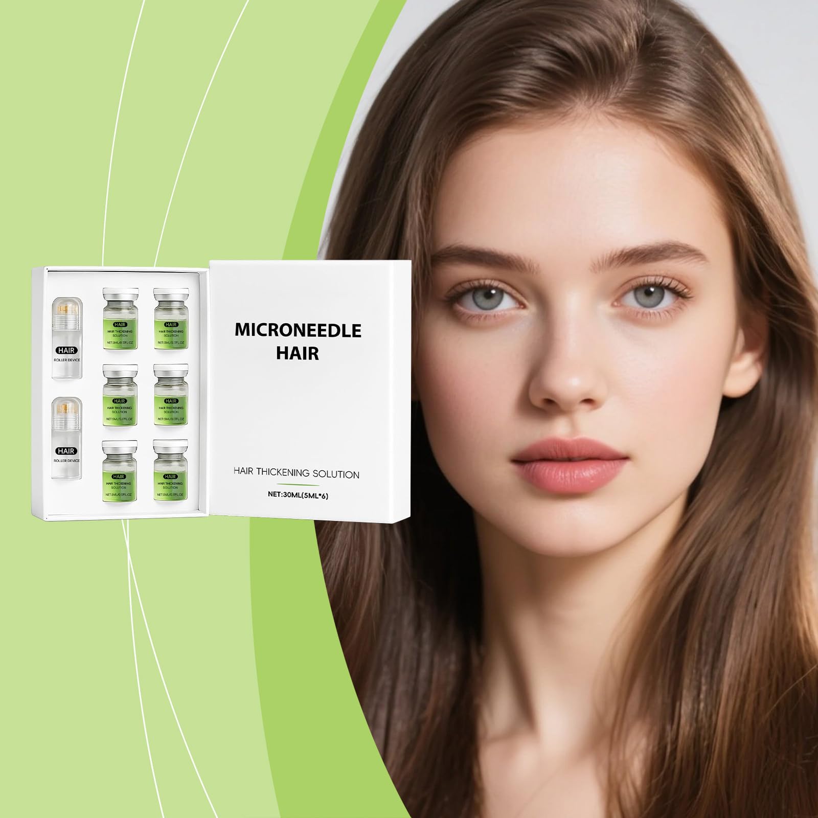 AlphainFuze quick-absorb formula applied to scalp for daily routine