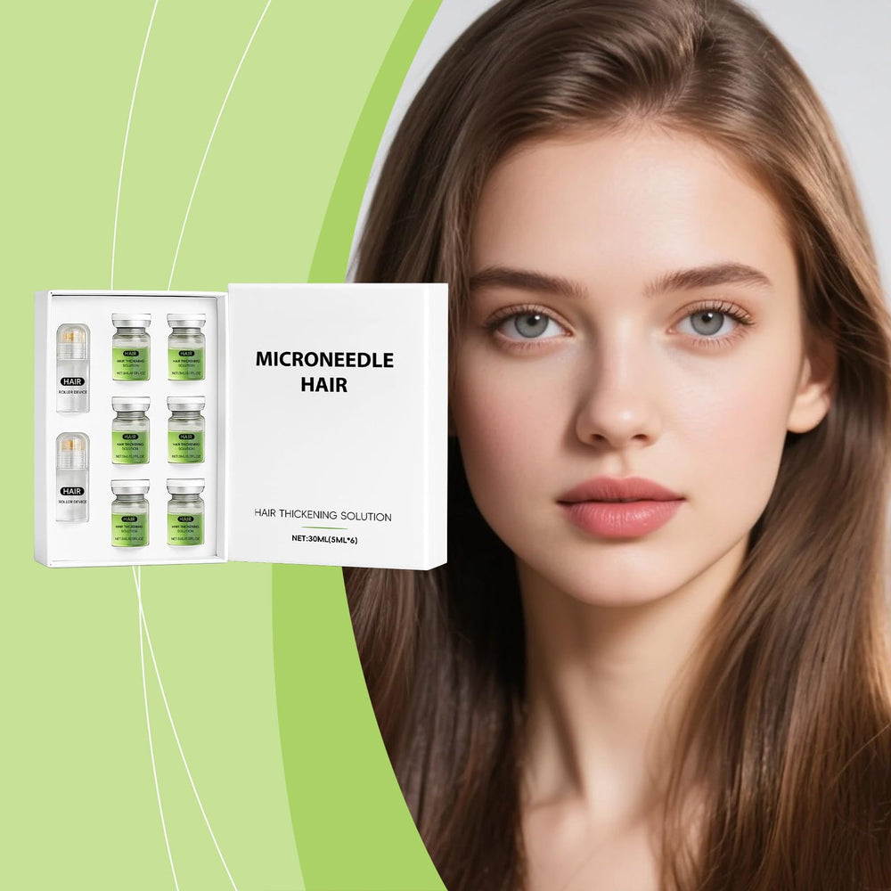 AlphainFuze quick-absorb formula applied to scalp for daily routine