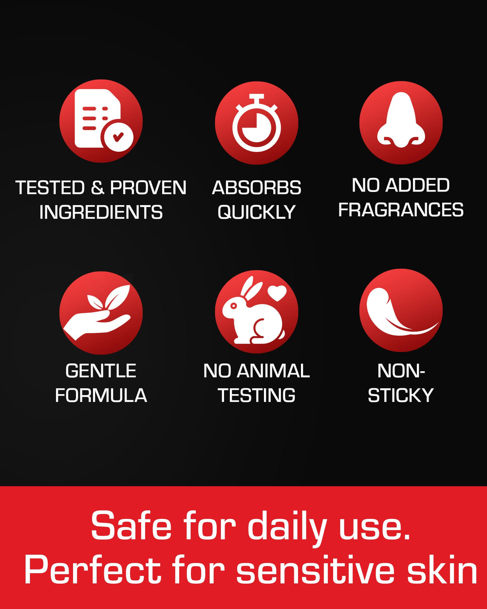 AlphaMale after shower application scene emphasizing gentle, fast absorption