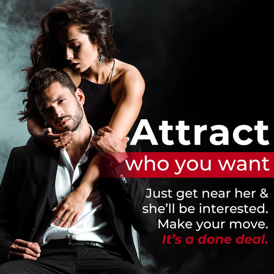 AlphaMale long-lasting masculine scent sustains attraction throughout the day.