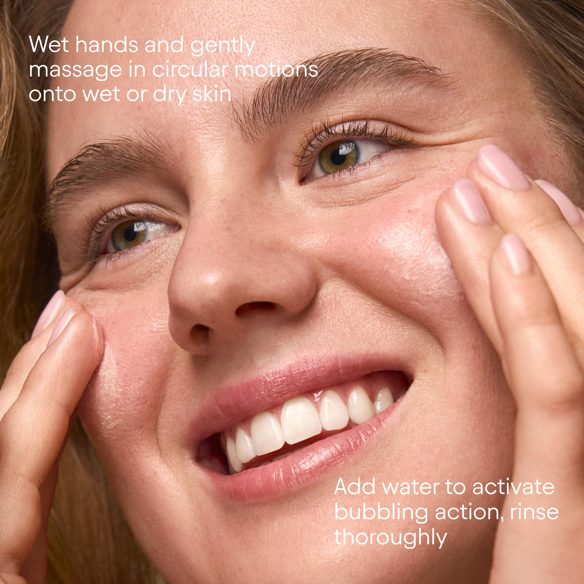 Papaya enzyme action in Alpyn Beauty cleanser for gentle exfoliation.