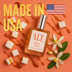 ALT. FRAGRANCES Bold Love 100ml travel-size pouch for on-the-go touch-ups.