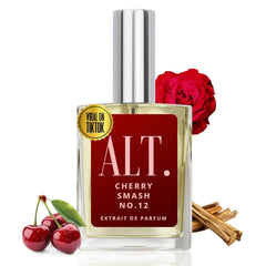 ALT FRAGRANCES Cherry Smash No 12 bottle pour shows unisex day-to-night appeal.
