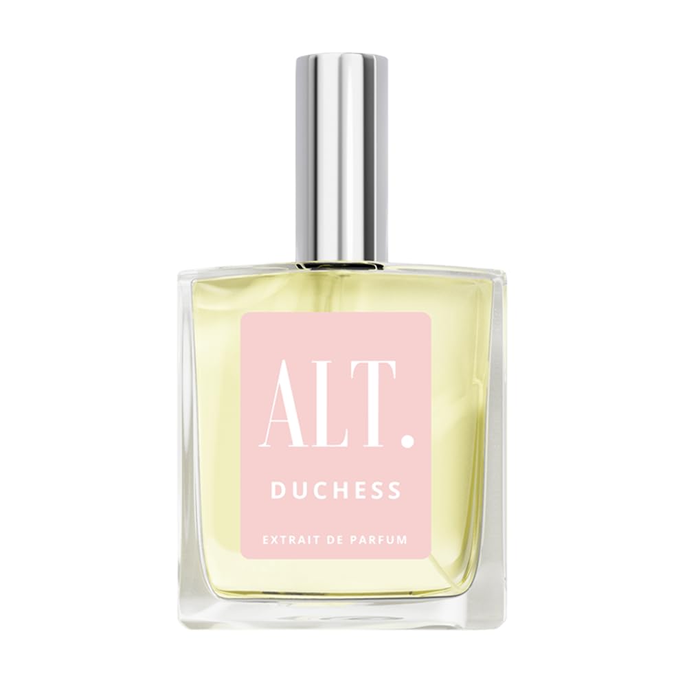 ALT. FRAGRANCES Duchess bottle pour highlights a long-lasting floral-fruity scent for all-day confidence.