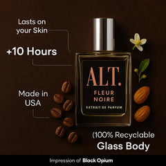 ALT. FRAGRANCES Fleur Noire packaging box communicates affordable luxury for gifting