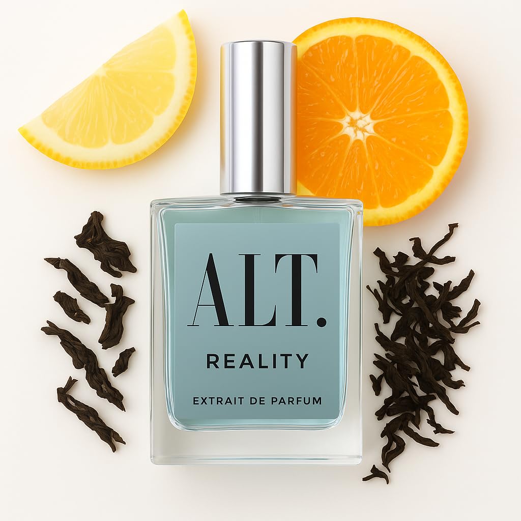 ALT. FRAGRANCES Reality 100ml bottle for unisex wear and lasting scent.