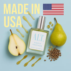 ALT. FRAGRANCES Simply Another bottle on skin, suggesting a personal signature scent