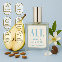 ALT. FRAGRANCES Simply Another travel-size bottle, ideal for touch-ups on the go