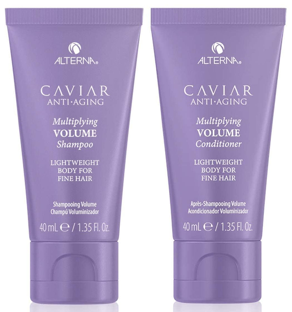 Alterna Caviar Anti-Aging Multiplying Volume Shampoo bottle for vibrant red hair shine