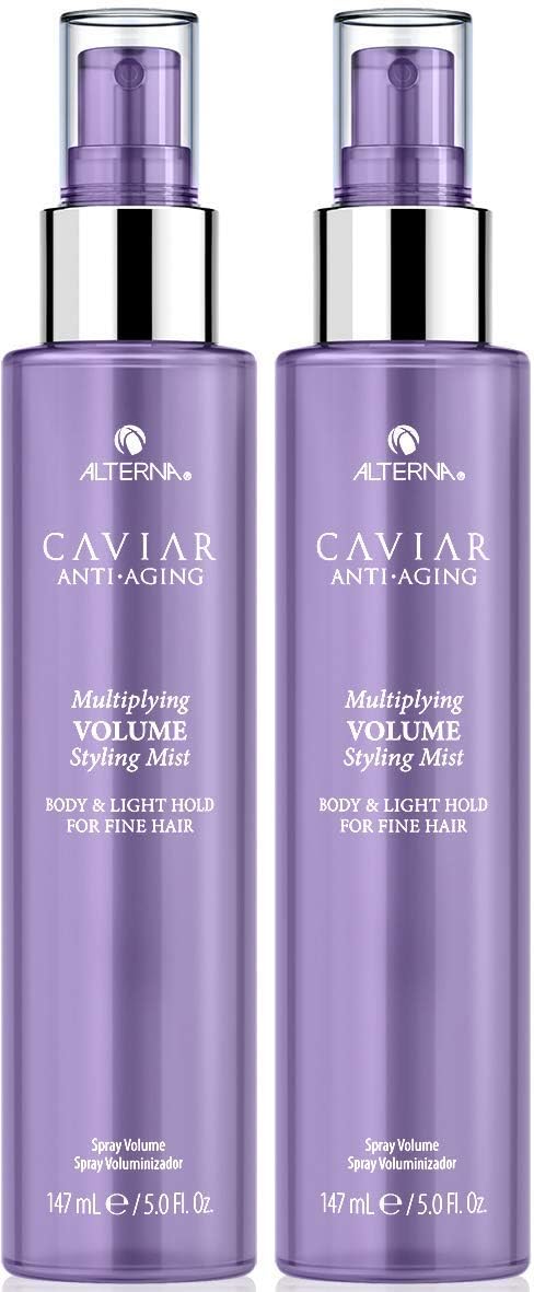 Alterna Caviar styling mist bottle for instant root-to-tip volume and shine.