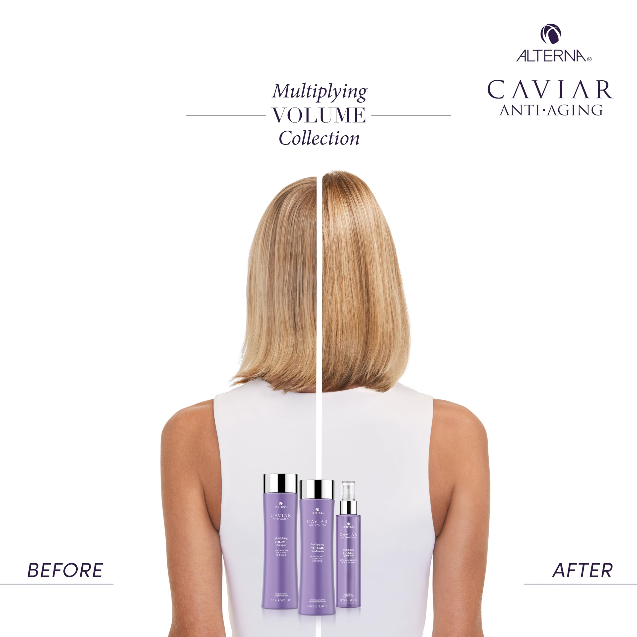 Marine Plumping Complex helps support natural fullness in Alterna styling mist.