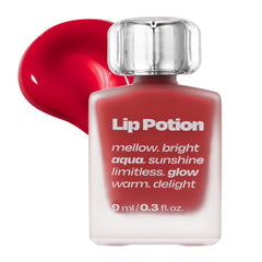 Alternativestereo Lip Potion Aqua Glow Apple Drop bottle delivers hydrating gloss.