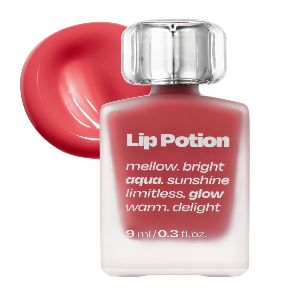 alternativestereo Lip Potion Aqua Glow No.3 Sugar Rose bottle shows sheer pink hydration