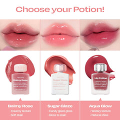 alternativestereo lip potion aqua glow no.9 coco milk creamy texture with subtle sheen